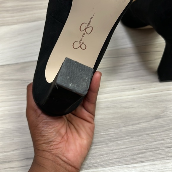 Jessica Simpson Kivela Pump Elegant Black Womens Heels Slip On Pointed Toe Sz 9M - Picture 9 of 13